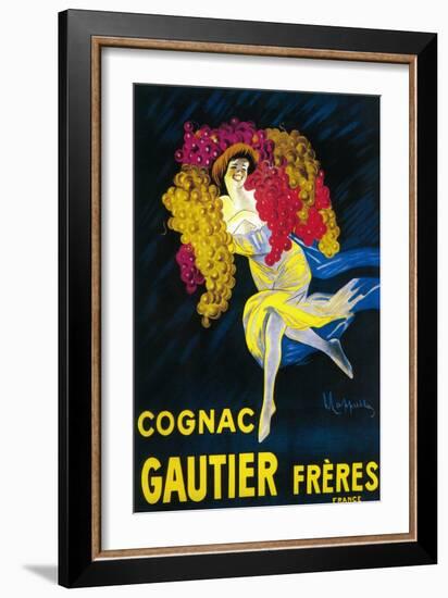 Cognac Gautier Promotional Poster - France-Lantern Press-Framed Art Print