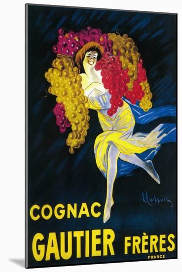 Cognac Gautier Promotional Poster - France-Lantern Press-Mounted Art Print