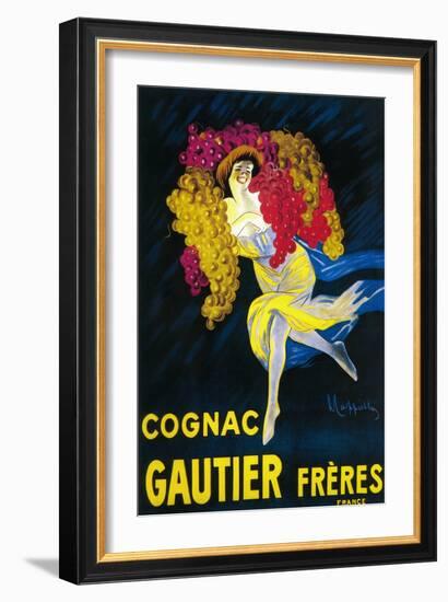 Cognac Gautier Promotional Poster - France-Lantern Press-Framed Art Print