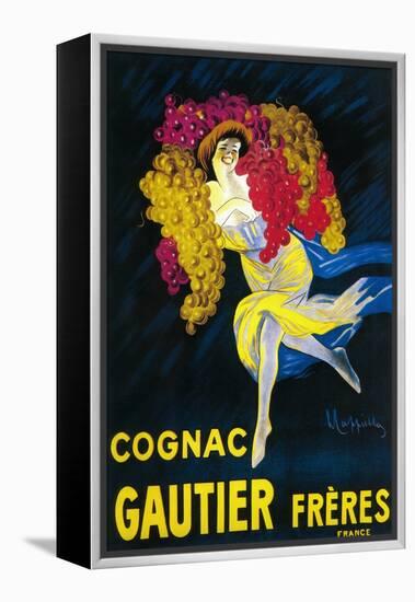 Cognac Gautier Promotional Poster - France-Lantern Press-Framed Stretched Canvas