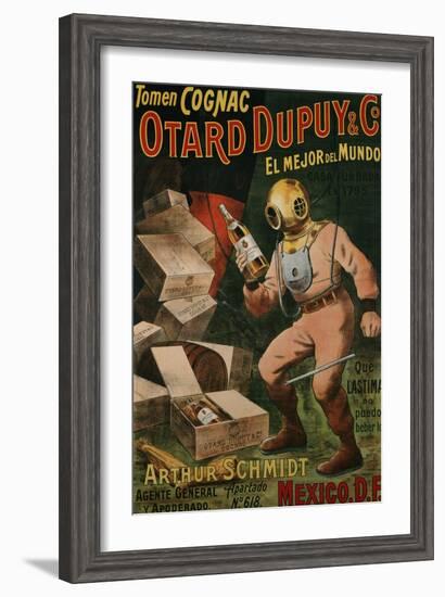 Cognac Otard Dupuy & Co, circa 1910-null-Framed Giclee Print