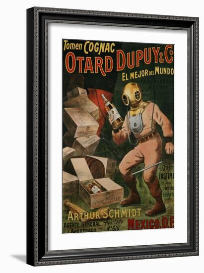 Cognac Otard Dupuy & Co, circa 1910-null-Framed Giclee Print