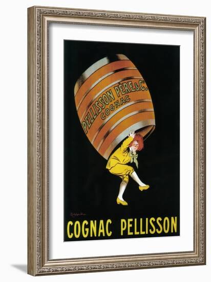 Cognac Pellisson Promotional Poster - France-Lantern Press-Framed Art Print