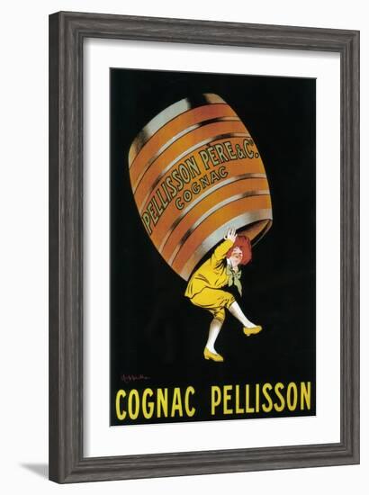 Cognac Pellisson Promotional Poster - France-Lantern Press-Framed Art Print