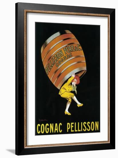 Cognac Pellisson Promotional Poster - France-Lantern Press-Framed Art Print