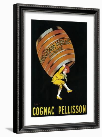 Cognac Pellisson Promotional Poster - France-Lantern Press-Framed Art Print