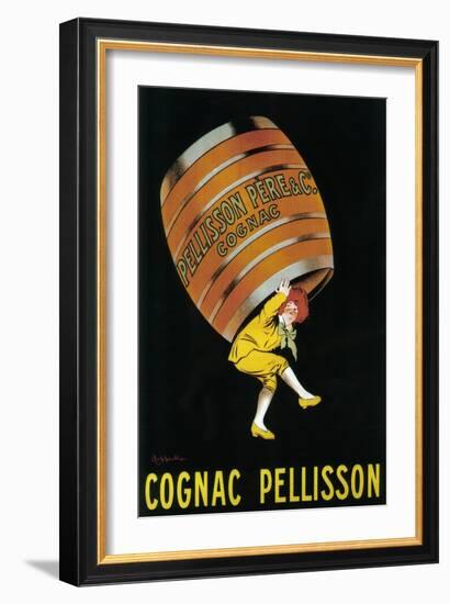 Cognac Pellisson Promotional Poster - France-Lantern Press-Framed Art Print