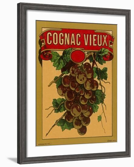 Cognac Vieux Label-null-Framed Art Print