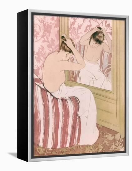 Coiffure, 1891-Mary Cassatt-Framed Premier Image Canvas