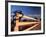 Coiled Barbed Wire and Red Barn, near Walla Walla, Washington, USA-Brent Bergherm-Framed Photographic Print