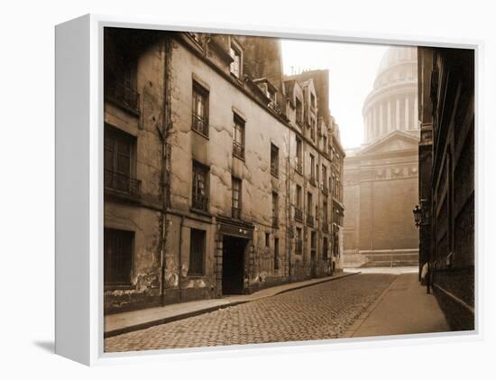 Coin de la Rue Valette et Panthe?on, Mars 1925-Eugène Atget-Framed Premier Image Canvas