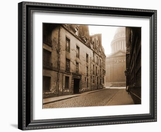 Coin de la Rue Valette et Panthe?on, Mars 1925-Eugène Atget-Framed Photographic Print