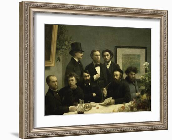 Coin de Table-Henri Fantin-Latour-Framed Giclee Print