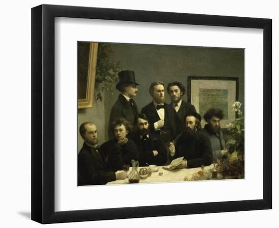 Coin de Table-Henri Fantin-Latour-Framed Premium Giclee Print