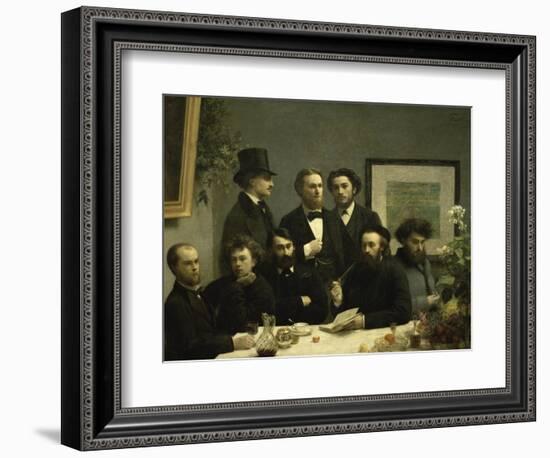 Coin de Table-Henri Fantin-Latour-Framed Premium Giclee Print