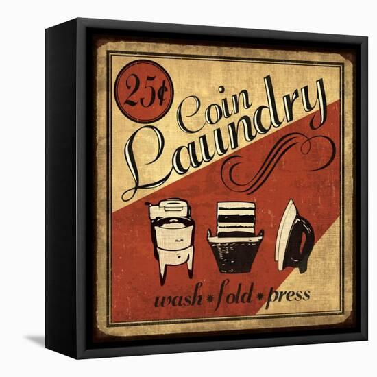 Coin Laundry Sq-N. Harbick-Framed Stretched Canvas