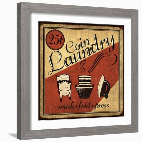 Coin Laundry Sq-N. Harbick-Framed Art Print