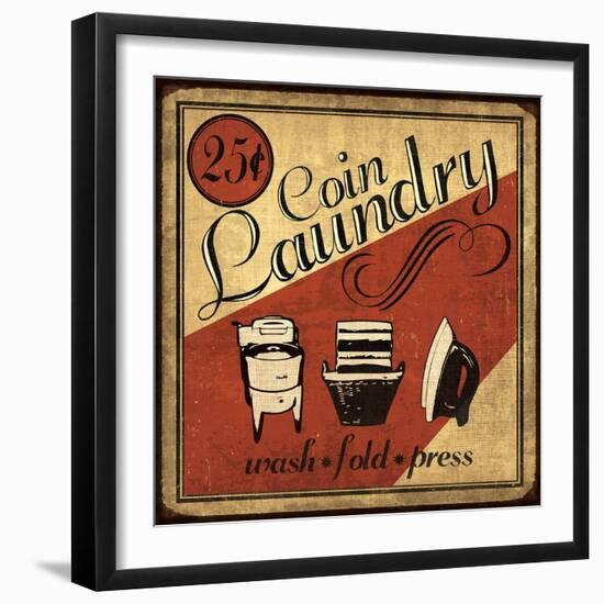 Coin Laundry Sq-N. Harbick-Framed Art Print