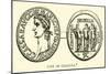 Coin of Caligula-English School-Mounted Giclee Print