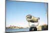 Coin operated binoculars facing the Manhattan Bridge, New York City, New York-Greg Probst-Mounted Photographic Print