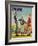 "Coin Toss" Saturday Evening Post Cover, October 21,1950-Norman Rockwell-Framed Giclee Print