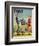 "Coin Toss" Saturday Evening Post Cover, October 21,1950-Norman Rockwell-Framed Giclee Print