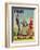 "Coin Toss" Saturday Evening Post Cover, October 21,1950-Norman Rockwell-Framed Premium Giclee Print