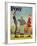 "Coin Toss" Saturday Evening Post Cover, October 21,1950-Norman Rockwell-Framed Premium Giclee Print