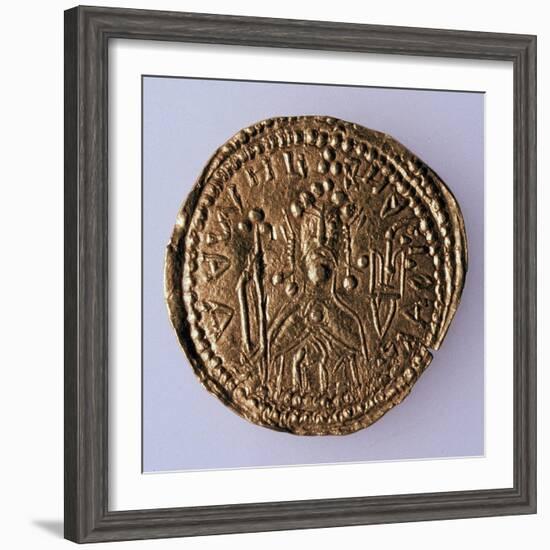 Coin (Zlatni) of Grand Duke Vladimir Svyatoslavich (Averse: Portrait of the Rule), 980-1015-null-Framed Photographic Print