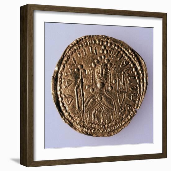 Coin (Zlatni) of Grand Duke Vladimir Svyatoslavich (Averse: Portrait of the Rule), 980-1015-null-Framed Photographic Print