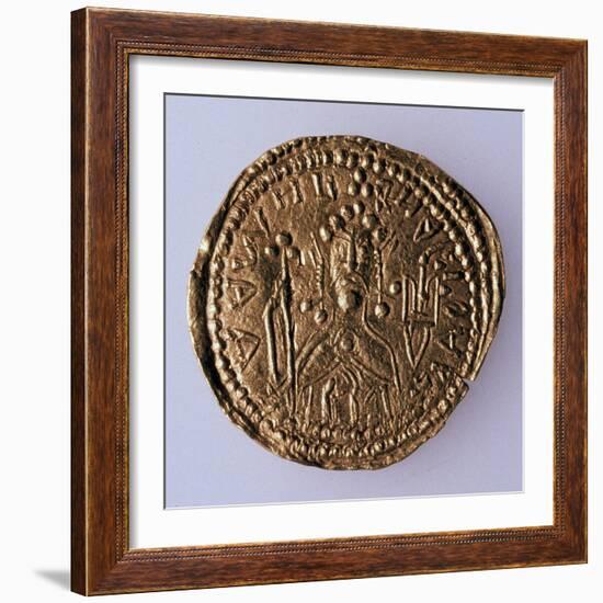 Coin (Zlatni) of Grand Duke Vladimir Svyatoslavich (Averse: Portrait of the Rule), 980-1015-null-Framed Photographic Print