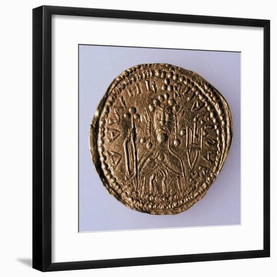 Coin (Zlatni) of Grand Duke Vladimir Svyatoslavich (Averse: Portrait of the Rule), 980-1015-null-Framed Photographic Print