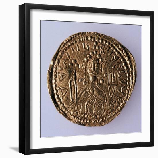 Coin (Zlatni) of Grand Duke Vladimir Svyatoslavich (Averse: Portrait of the Rule), 980-1015-null-Framed Photographic Print