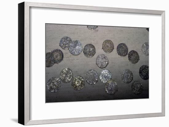 Coins from the Cuerdale Hoard. Artist: Unknown-Unknown-Framed Giclee Print