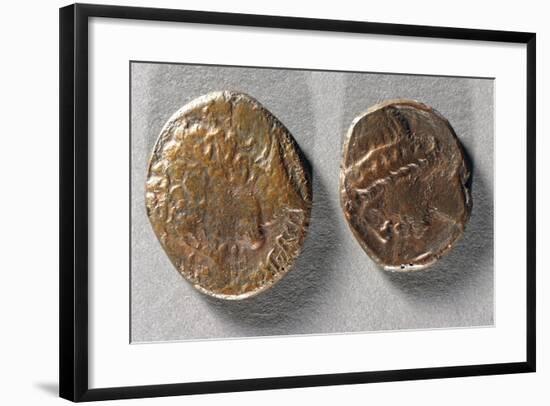 Coins from Time of Vercingetorix, Roman Coins BC-null-Framed Giclee Print