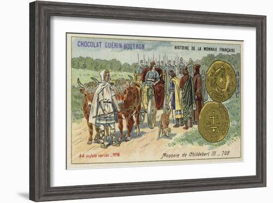 Coins of Childebert Iii, 702-null-Framed Giclee Print