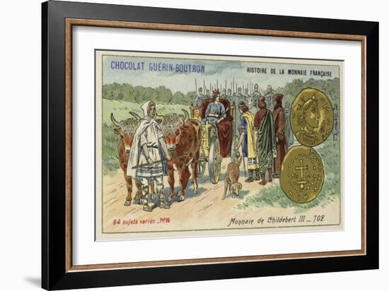 Coins of Childebert Iii, 702-null-Framed Giclee Print