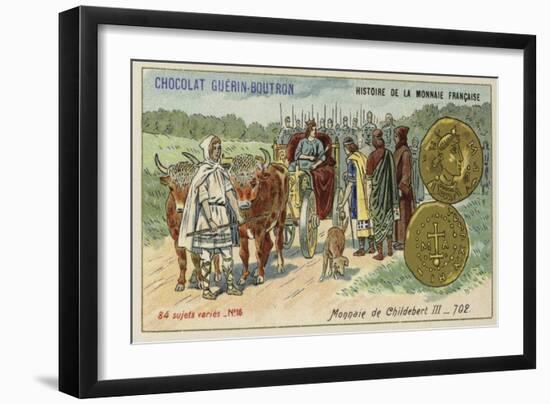 Coins of Childebert Iii, 702-null-Framed Giclee Print