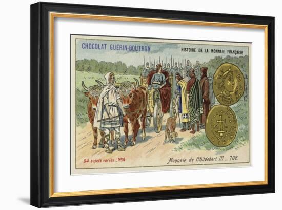 Coins of Childebert Iii, 702-null-Framed Giclee Print