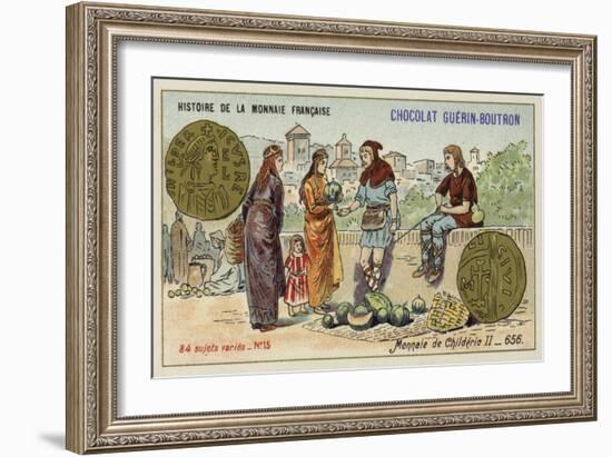 Coins of Childeric II, 656-null-Framed Giclee Print