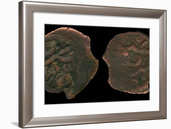 Coins of Uzbeg Khan, Ca 1320-null-Framed Photographic Print