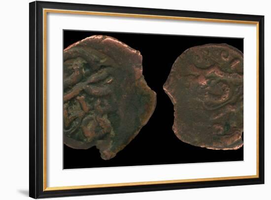 Coins of Uzbeg Khan, Ca 1320-null-Framed Photographic Print