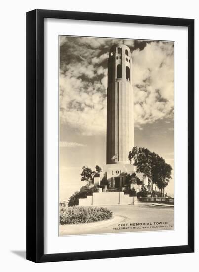 Coit Memorial Tower, San Francisco, California-null-Framed Art Print