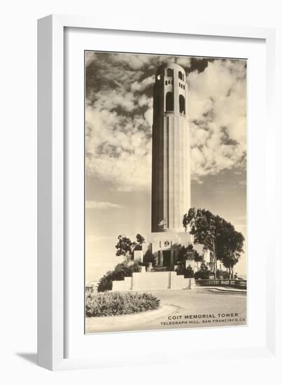 Coit Memorial Tower, San Francisco, California-null-Framed Art Print