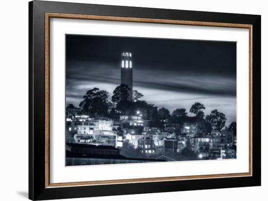 Coit Tower, Early Evening-Vincent James-Framed Premium Photographic Print