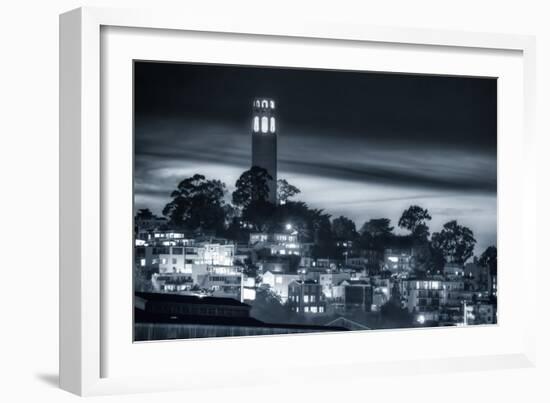 Coit Tower, Early Evening-Vincent James-Framed Premium Photographic Print