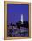 Coit Tower, Telegraph Hill at Dusk, San Francisco, U.S.A.-Thomas Winz-Framed Premier Image Canvas