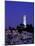 Coit Tower, Telegraph Hill at Dusk, San Francisco, U.S.A.-Thomas Winz-Mounted Photographic Print