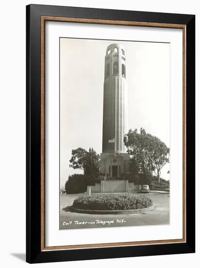 Coit Tower, Telegraph Hill, San Francisco, California-null-Framed Art Print