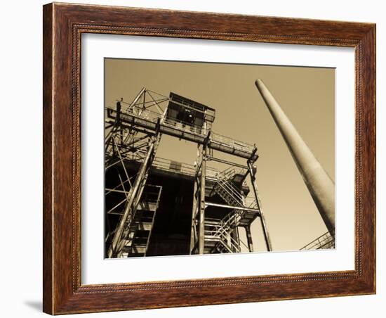 Coking Plant, World Heritage Zollverein Former Coal Mine, Essen, Rhineland-Westphalia, Germany-Walter Bibikow-Framed Photographic Print